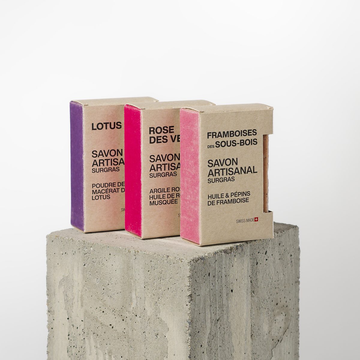 Pack de savons Roses avec belle boîte design